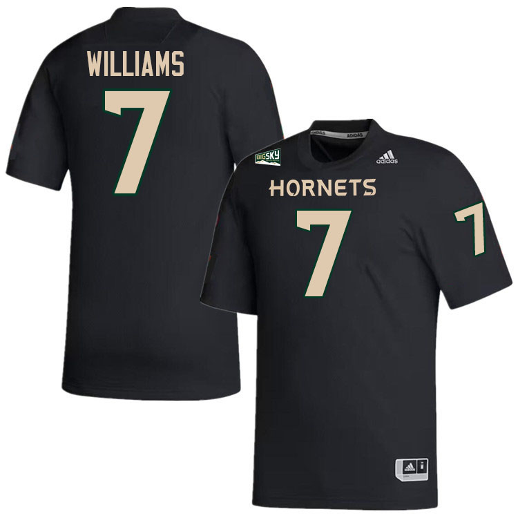 Sacramento State Hornets #7 Jalen Williams College Football Jerseys Stitched-Black